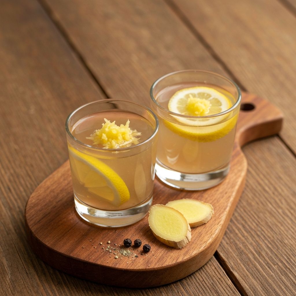 Domácí ginger shot s jablkem