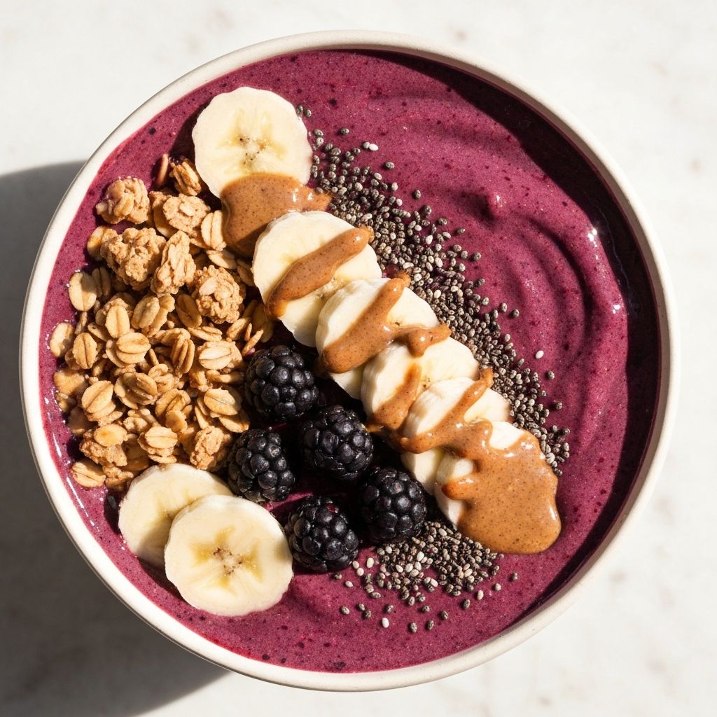 High-protein acai bowl