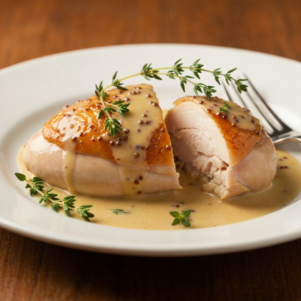 Kuřecí prsa s Dijonskou omáčkou