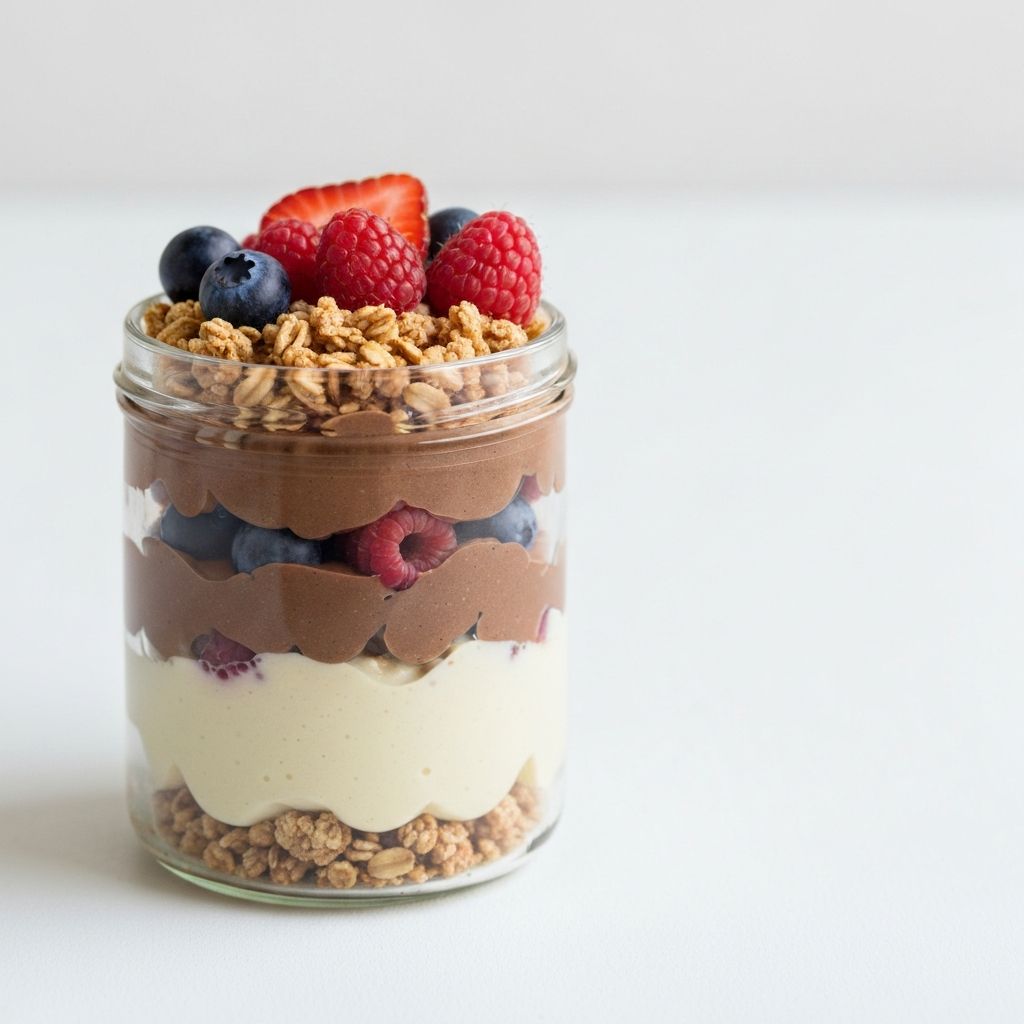 Proteinový dezert do skleničky