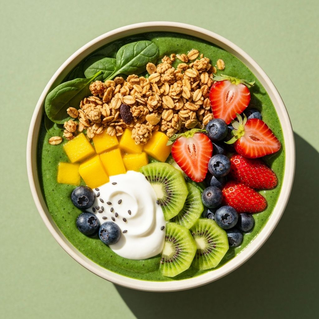 Zelený smoothie bowl