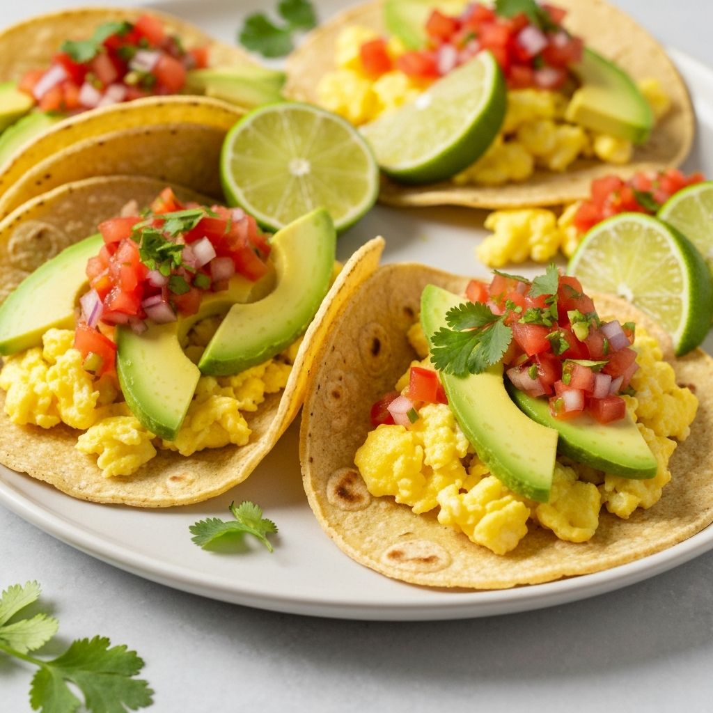 Snídaňové tacos bez mouky
